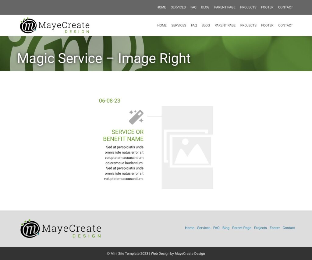 Magic Service – Image Right